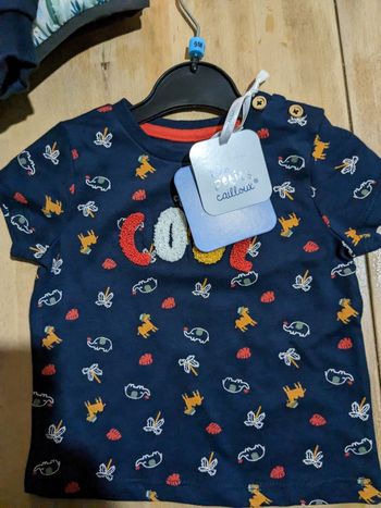 T-shirt manches courtes garçon 6 mois