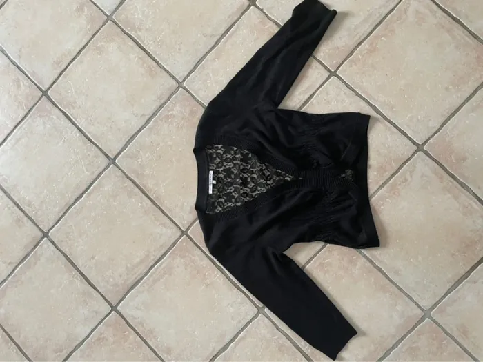 💎Petite pépite, magnifique gilet noir scintillant dos dentelle neuf en 40 de la boutique Breal - photo numéro 9