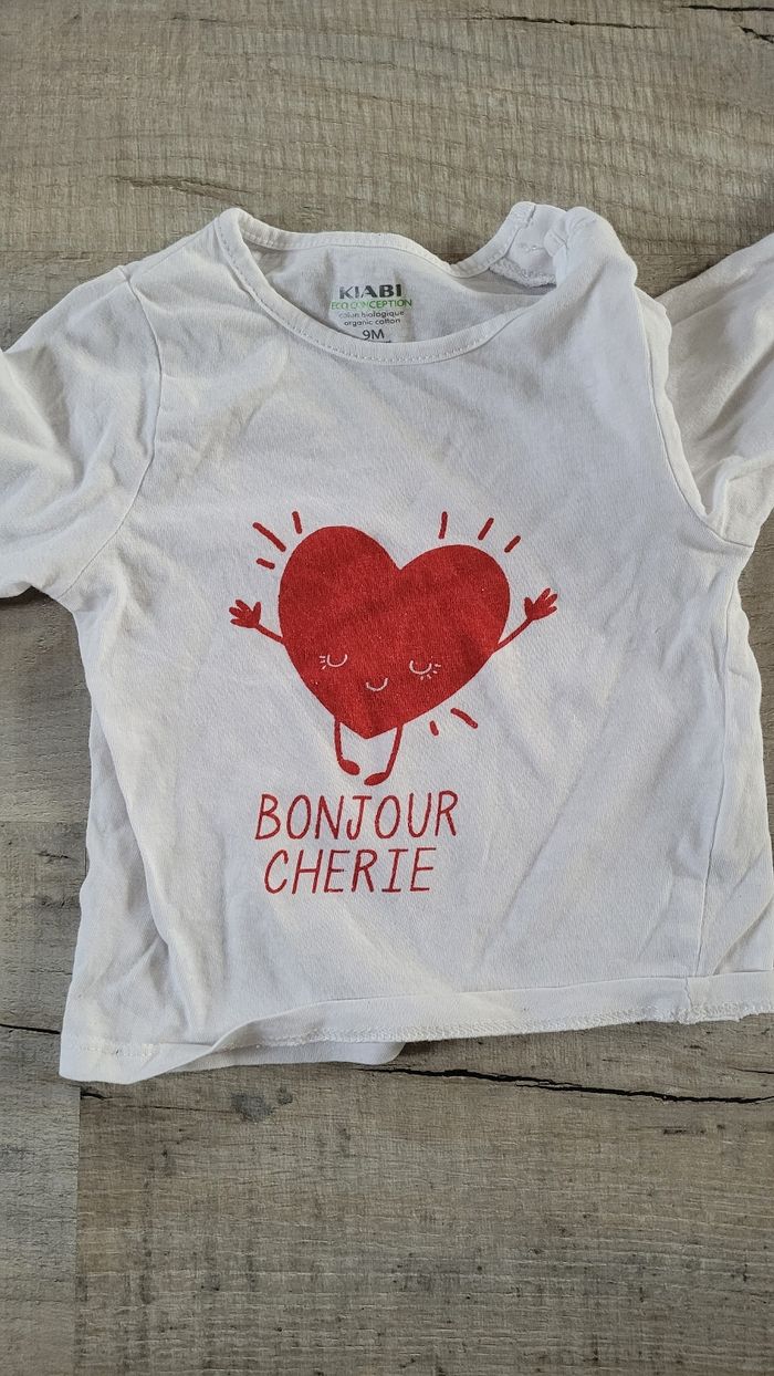 Lot t shirt manche longue 9 mois - photo numéro 4
