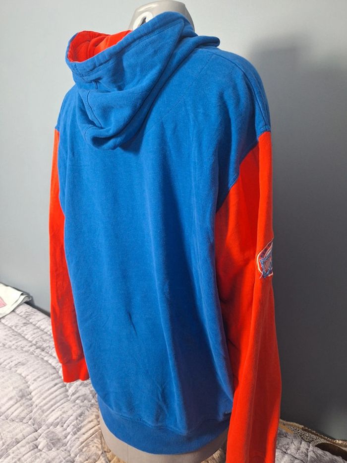 Sweat à capuche hoodie NFL / homme taille XL bleu et rouge/ full broderies ( 293) - photo numéro 6