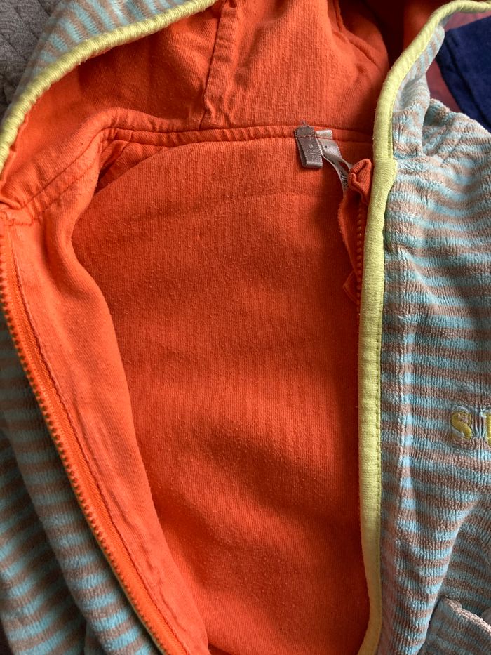 veste à capuche zippée bébé 9 mois - photo numéro 4