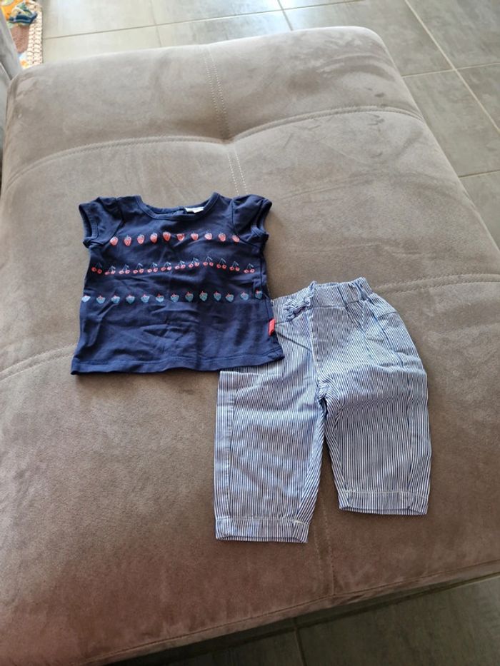 Ensemble été bébé fille 3 pièces. - photo numéro 4