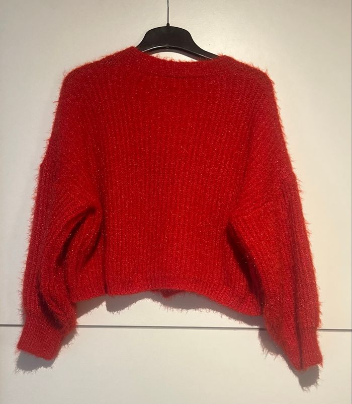 Gilet pull rouge – Taille unique - photo numéro 3