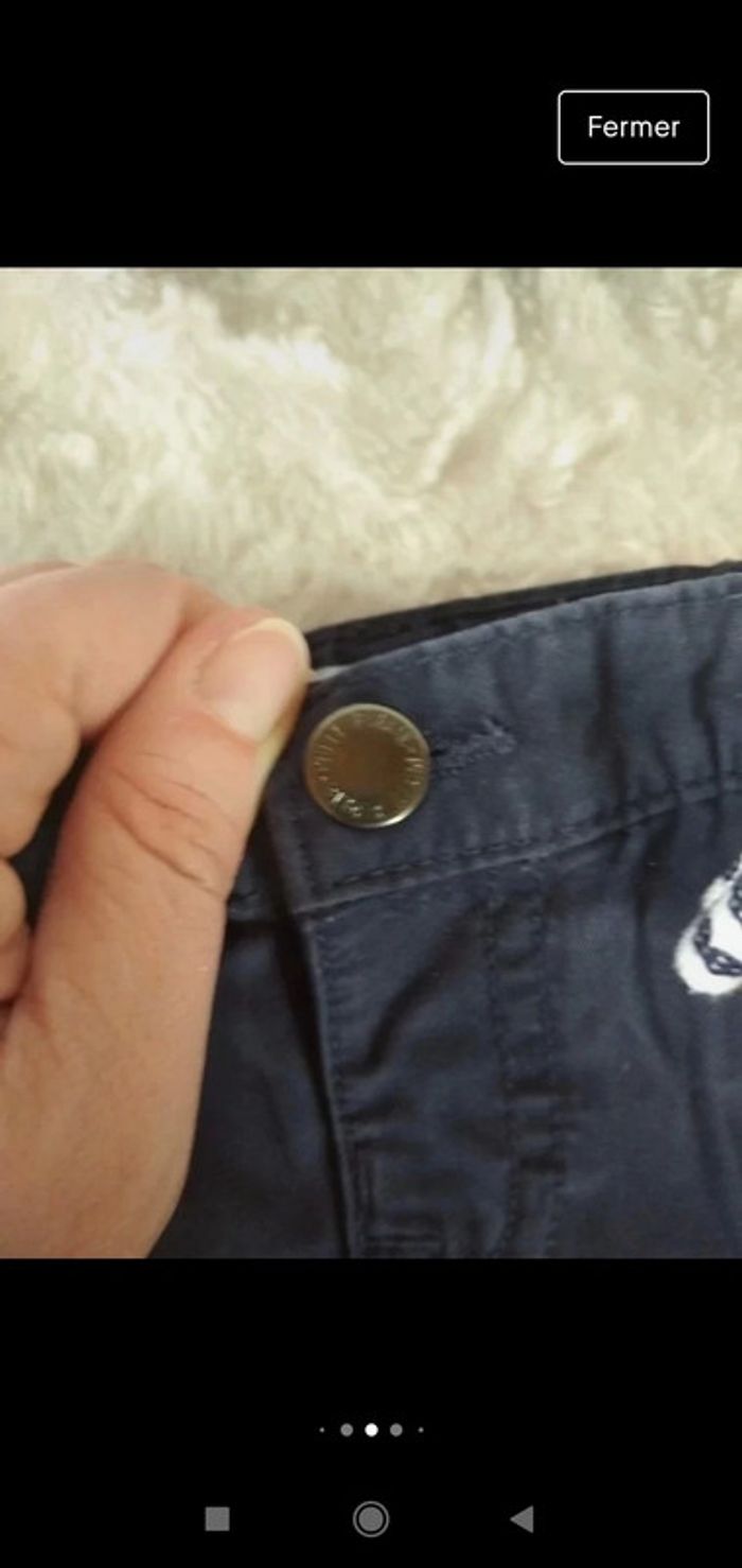 Short Garçon 6 mois avec ceinture Petit Pirate Gémo 100% coton - photo numéro 6