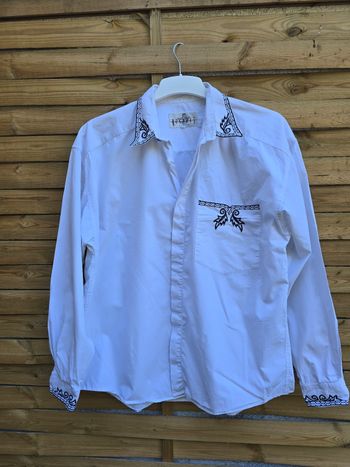 Chemisier brodé 🍒vintage 70 Nogaret🍒taille 42/44