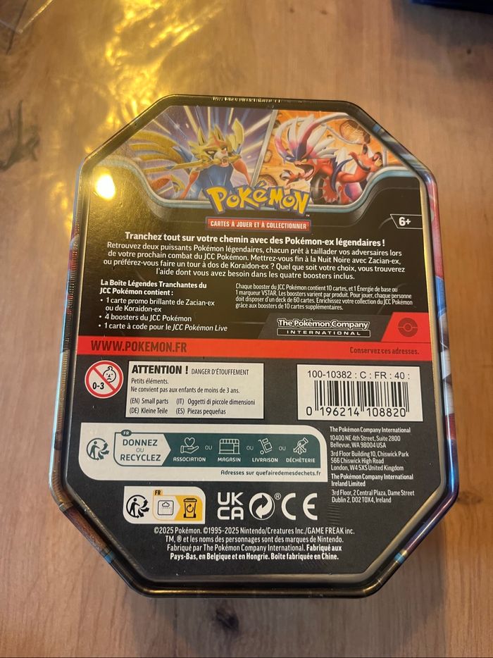Pokémon Pokébox x2 Mai 2025 Zacian Ex et Koraidon Ex - photo numéro 4