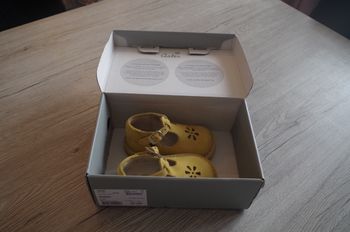 Chaussures Bébé ASTER "Bimbo" – Cuir Jaune Lemon – T20