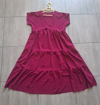 Robe mi longue / longue Violet Taille Unique 