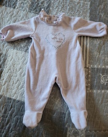 Pyjama rose taille 1 mois