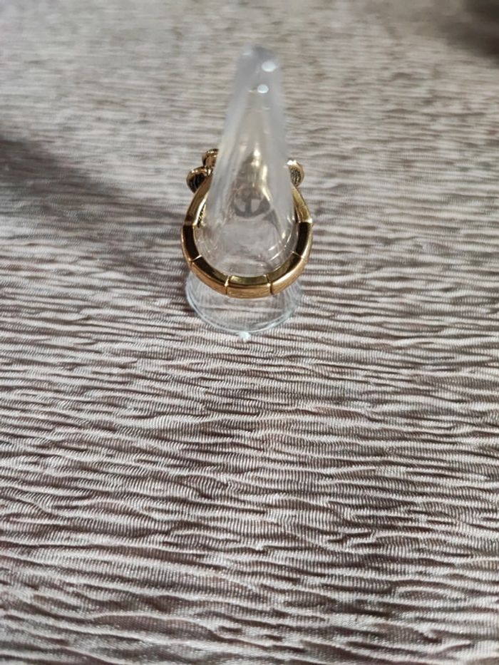Bague bohm réglable - pierre jaune - photo numéro 3