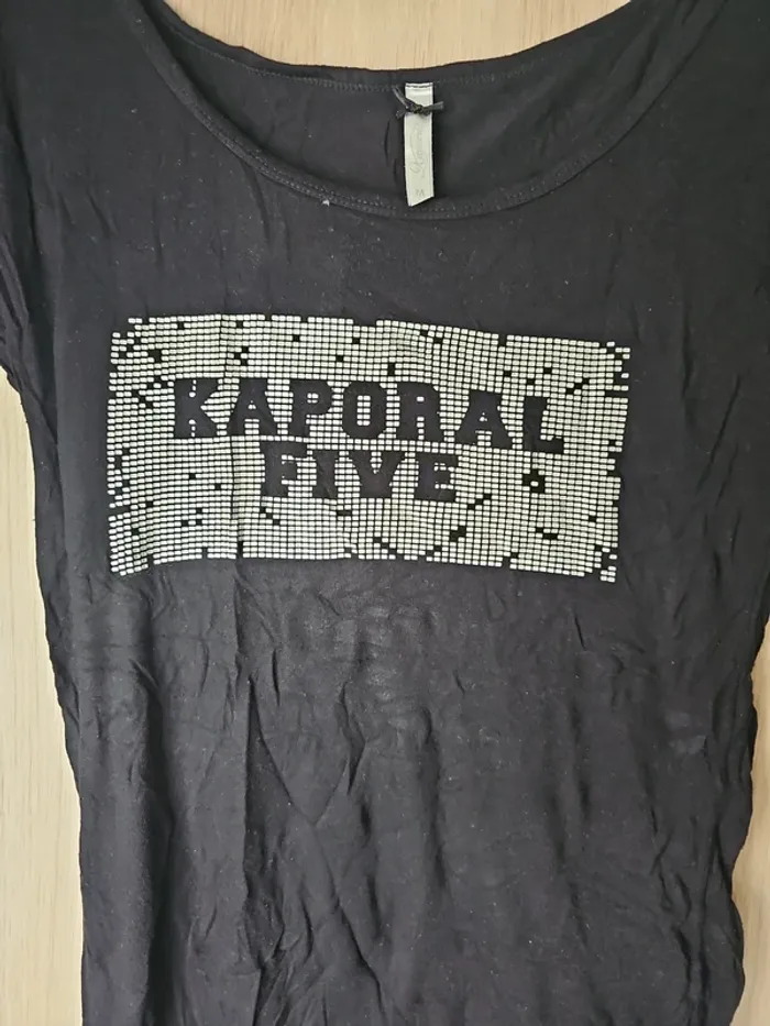 Tee shirt noir kaporal taille m - photo numéro 2