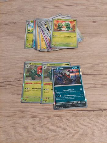 Lot de 25 carte ev3 flammes obsidiennes pokemon