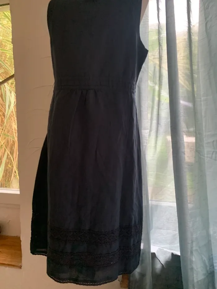 Robe Mexx taille 44 lin/coton très bon état bleu marine - photo numéro 9
