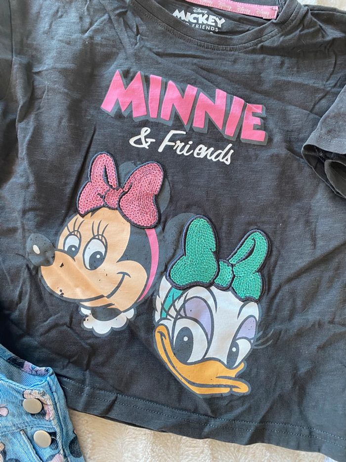 Ensemble salopette t-shirt Minnie - photo numéro 2