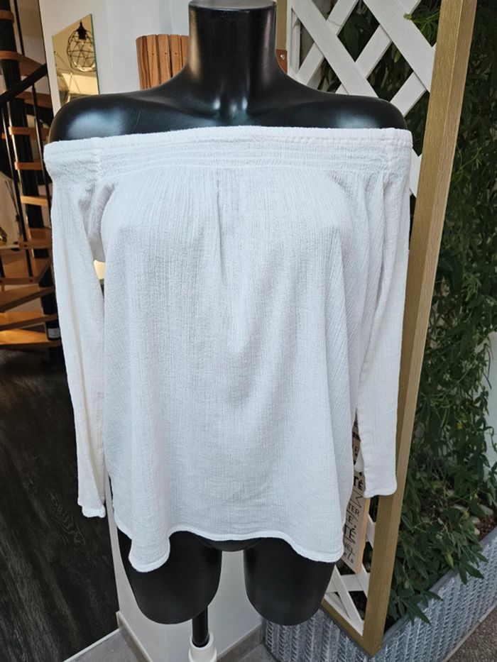 Essentiel blouse épaules nues taille L - photo numéro 3