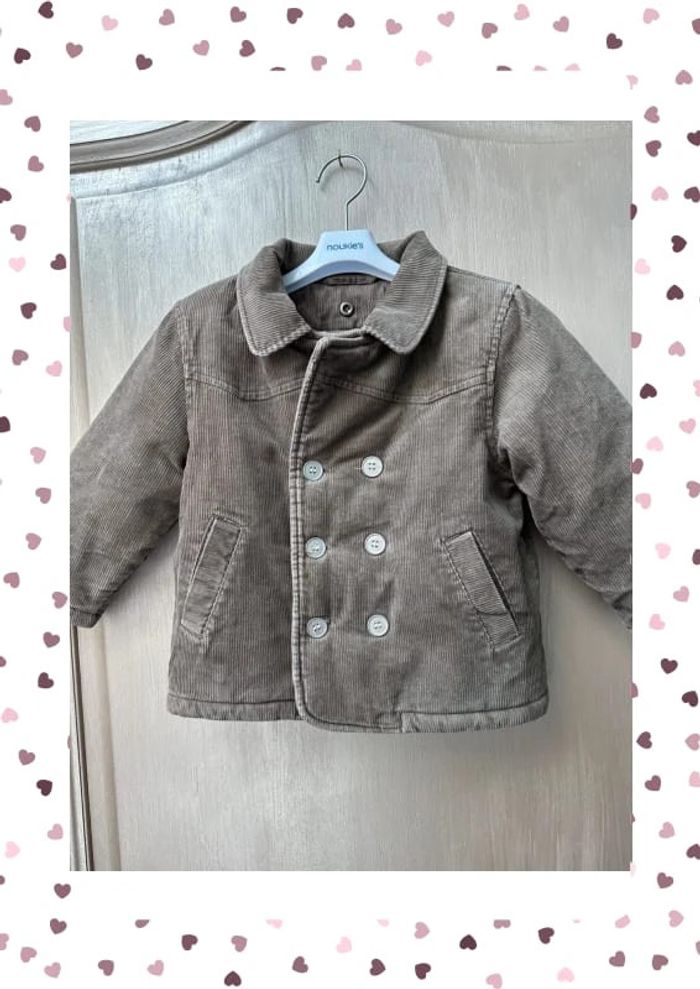 Manteau en velours marron 2/3 ans - photo numéro 3