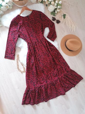 Robe longue rouge taille M