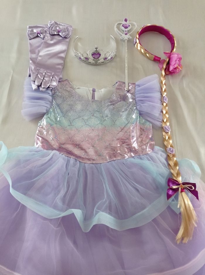 Déguisement princesse raiponce courte 4ans