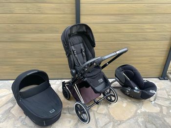 Poussette cybex priam + nacelle + cosy + accessoires