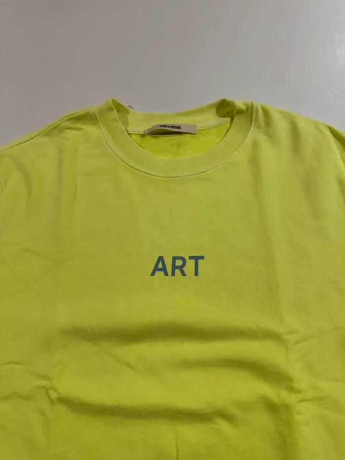 Sweat jaune fluo zadig et voltaire - photo numéro 2