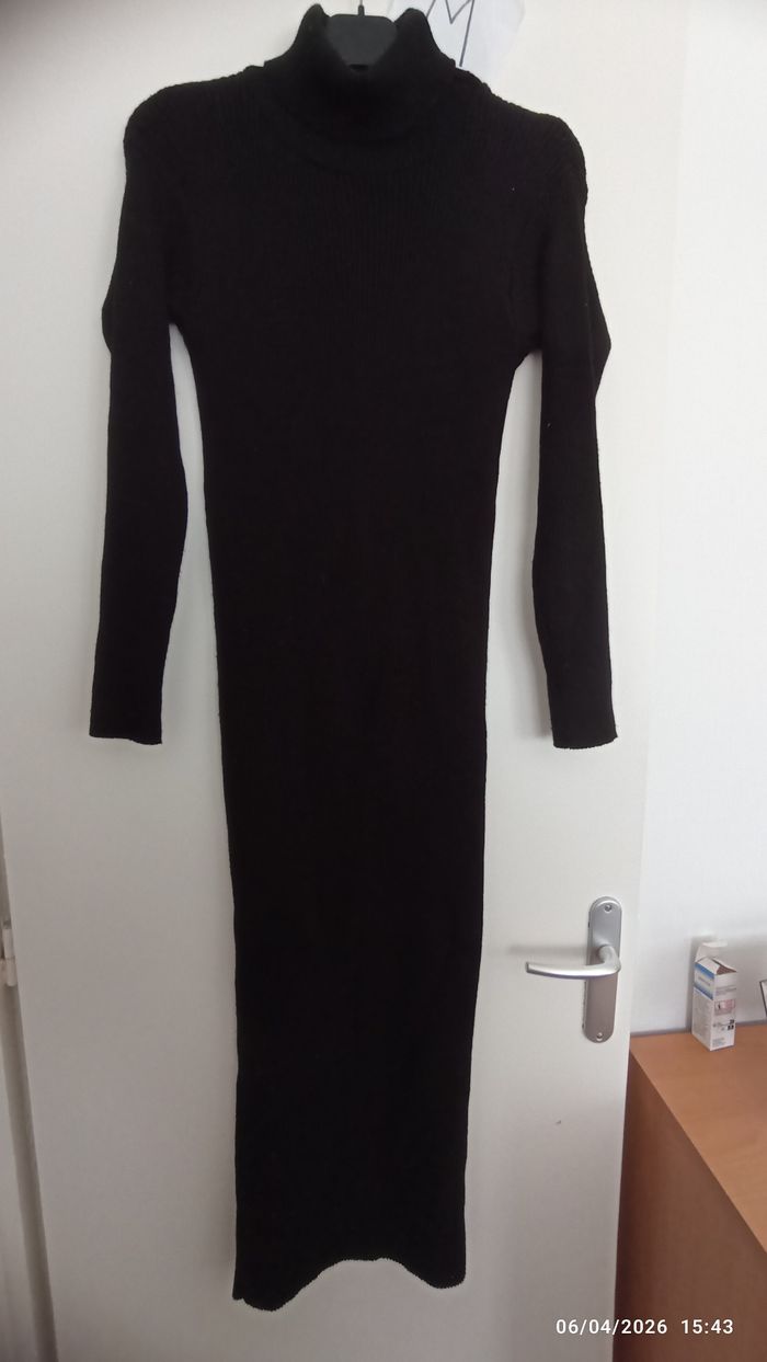 Robe laine longue noire M Haza Triko - photo numéro 1