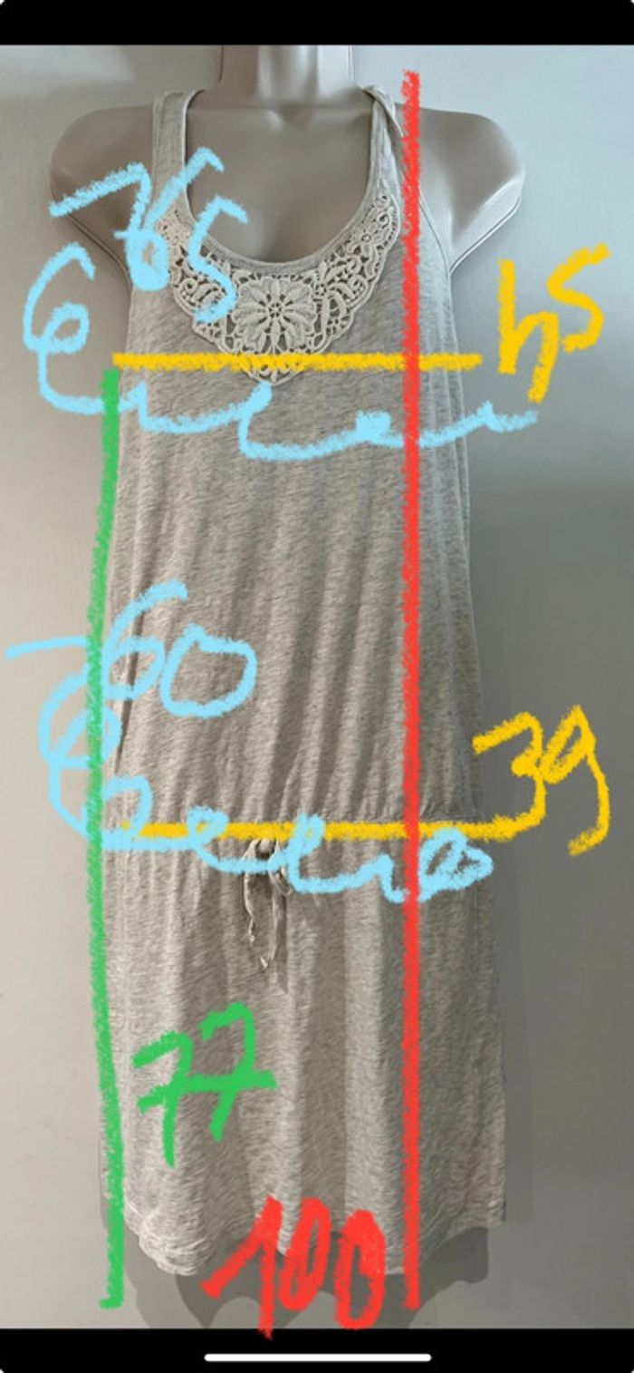 Robe été plage Blanc chiné taille M - photo numéro 7