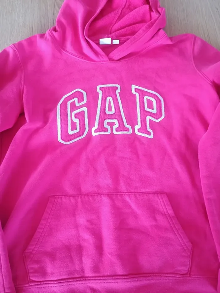 Sweat à capuche GAP rose S - photo numéro 3