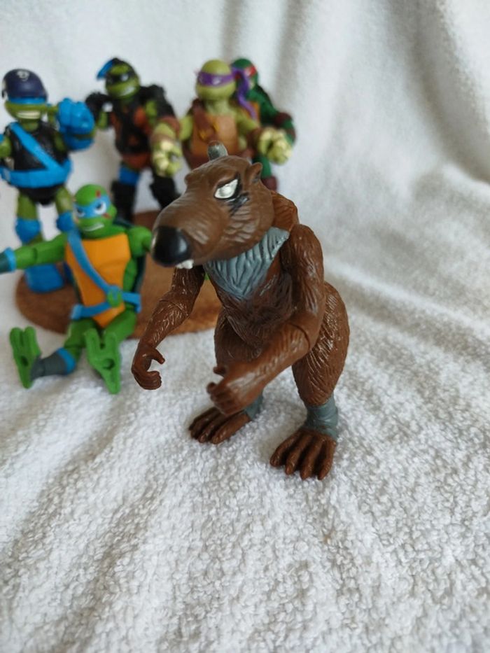Lot de figurines Tortue Ninja et Splinter 1988 - photo numéro 2