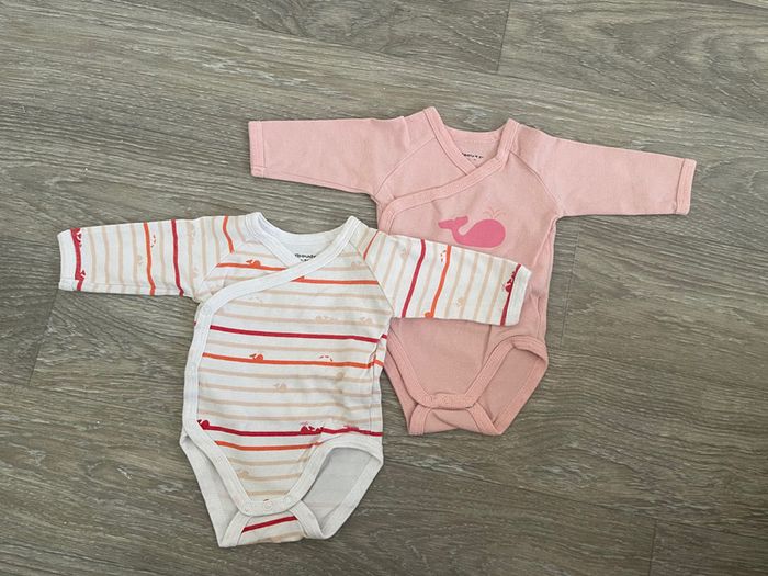 Lot 2 bodies fille 1 mois