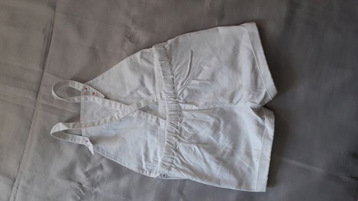 Salopette short blanche 23 mois/86 cm - photo numéro 4