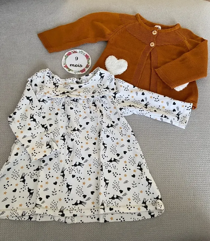 Ensemble robe et gilet Orchestra 9 mois