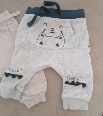 Lot de 2 pantalons bébé 6 mois