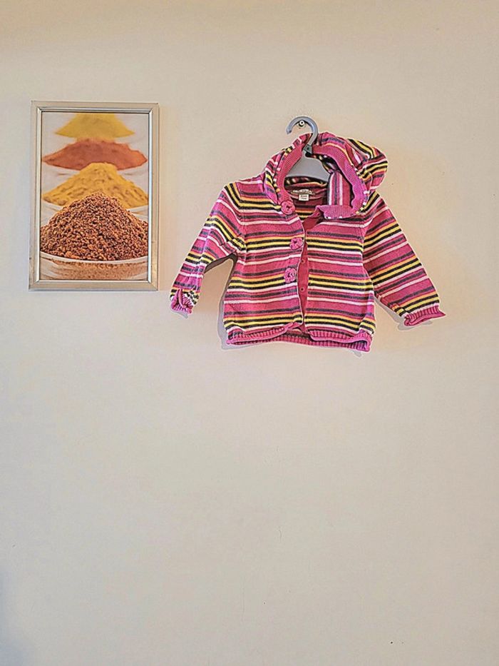 Gilet ligne coloré orchestra Taille 9 mois