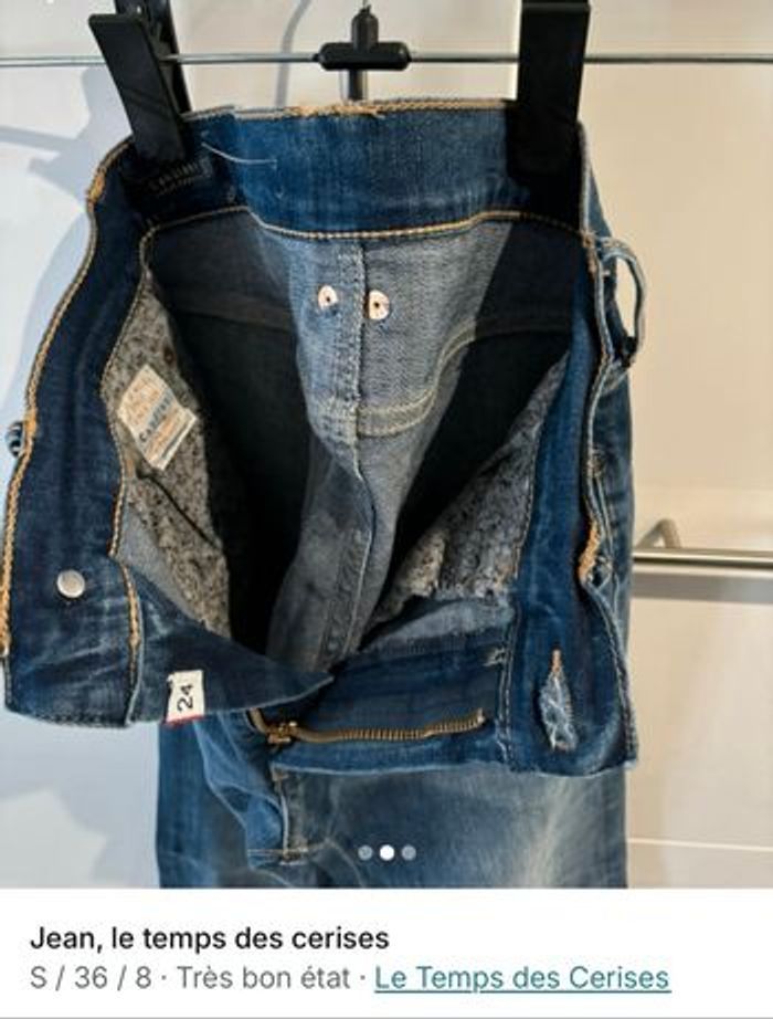 2 Jeans droit le temps des cerises