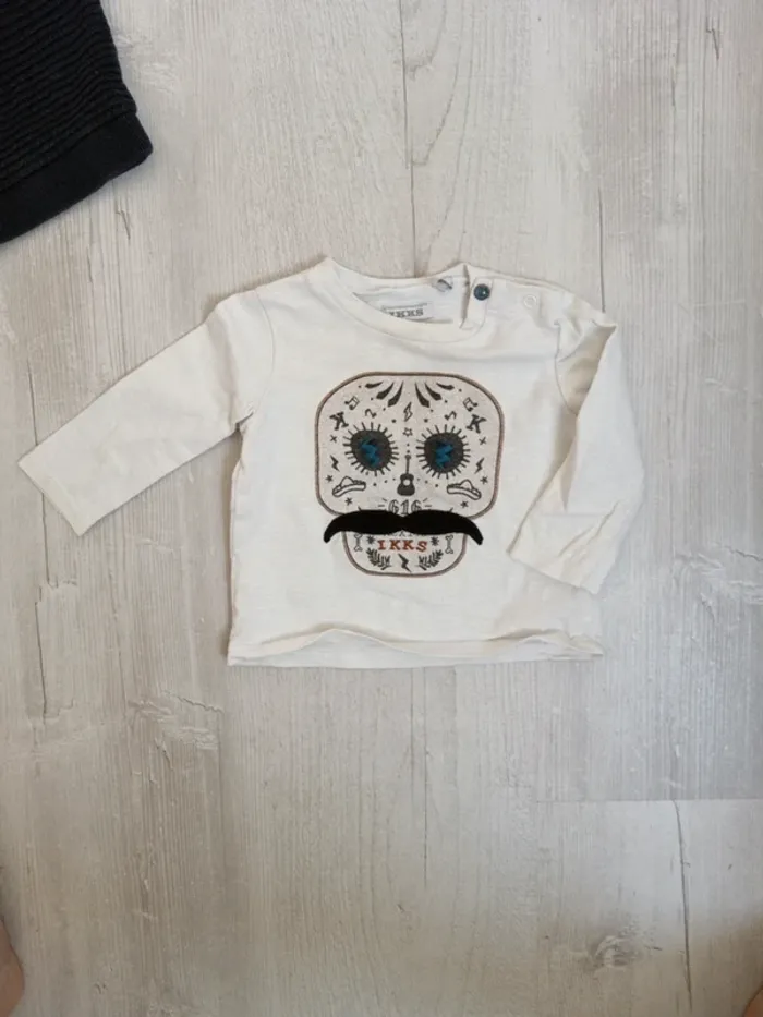 Veste et t-shirt IKKS 6 mois - photo numéro 2
