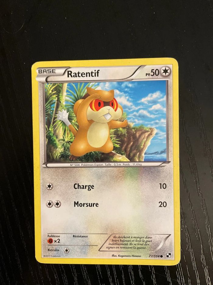 Carte Pokémon Ratentif 77/114