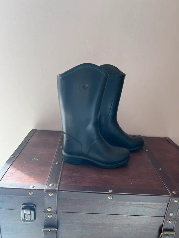Bottes d'équitation noires 25