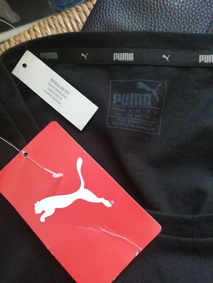 Tee-shirt noir de sport avec logo puma / puma / (L) - photo numéro 7