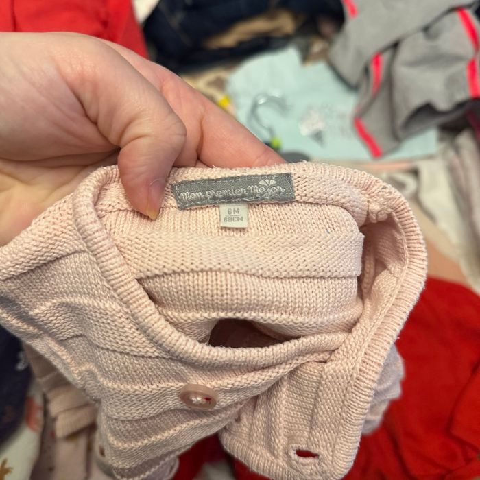 Lot de 5 gilets en mailles - T6mois - Marques diverses - photo numéro 5