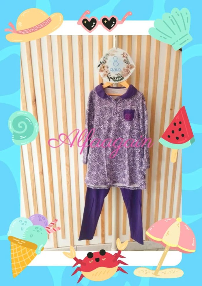 Pyjama dpam violet 8ans