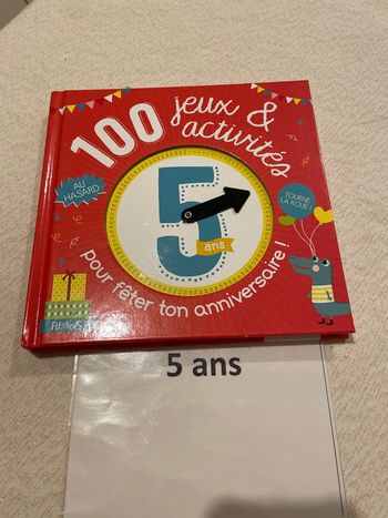 Livre fleurus 100 jeux et activités pour fêter ton anniversaire 5 ans