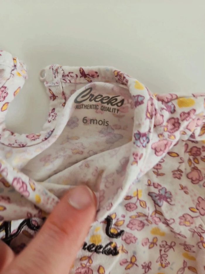 ensemble fille 6 mois legging + haut style liberty - photo numéro 3