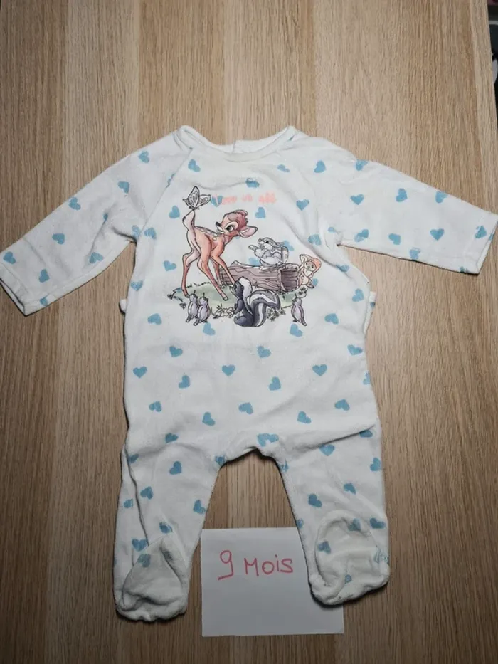 Pyjama velours bambi