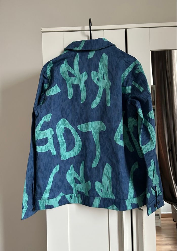 Veste zippée Gotcha Rain Camo Bleu & Menthe Neuve Homme Taille M - photo numéro 10