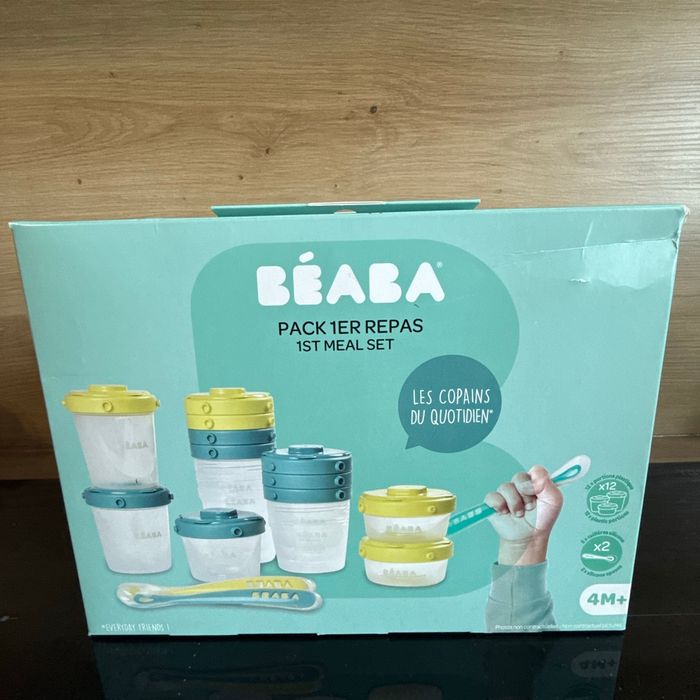 Lot de pots de conservation - portions clip Beaba