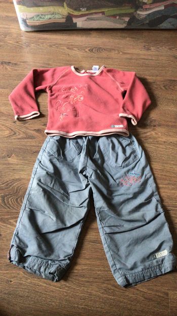 Ensemble pantalon + polaire 3 ans