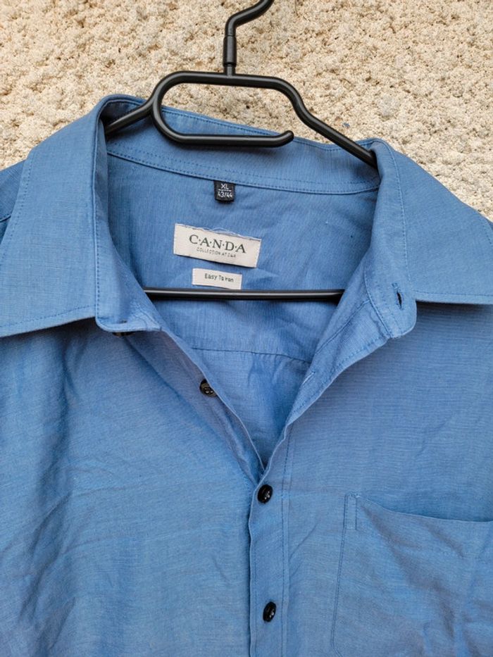 Chemise bleu oversize baggy grunge - photo numéro 2