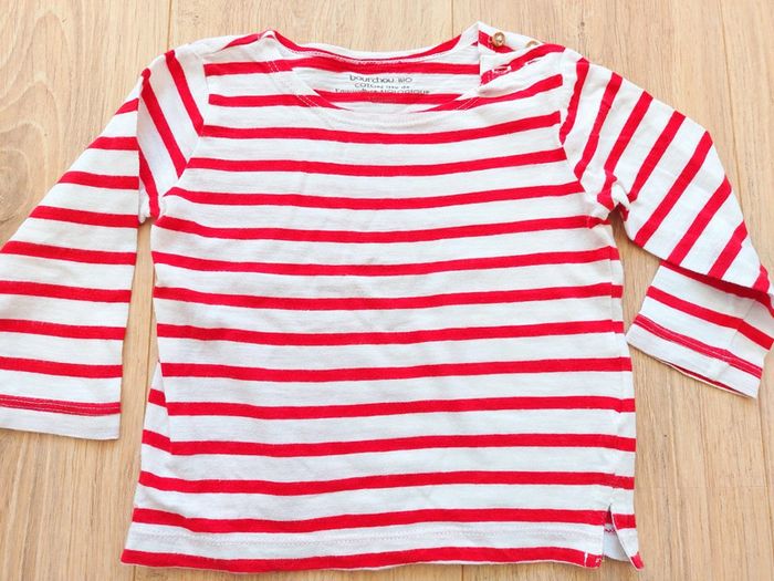 T-shirt manches longues rayé Bout'Chou 18 mois