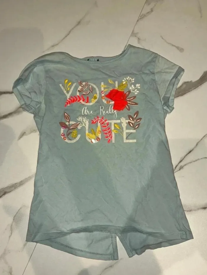 T-shirt gris basique - Taille 14 ans (sans marque)