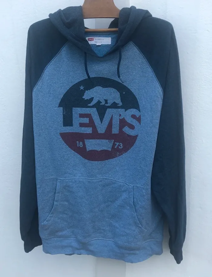 Levi's blue hoodie sweater Mens L